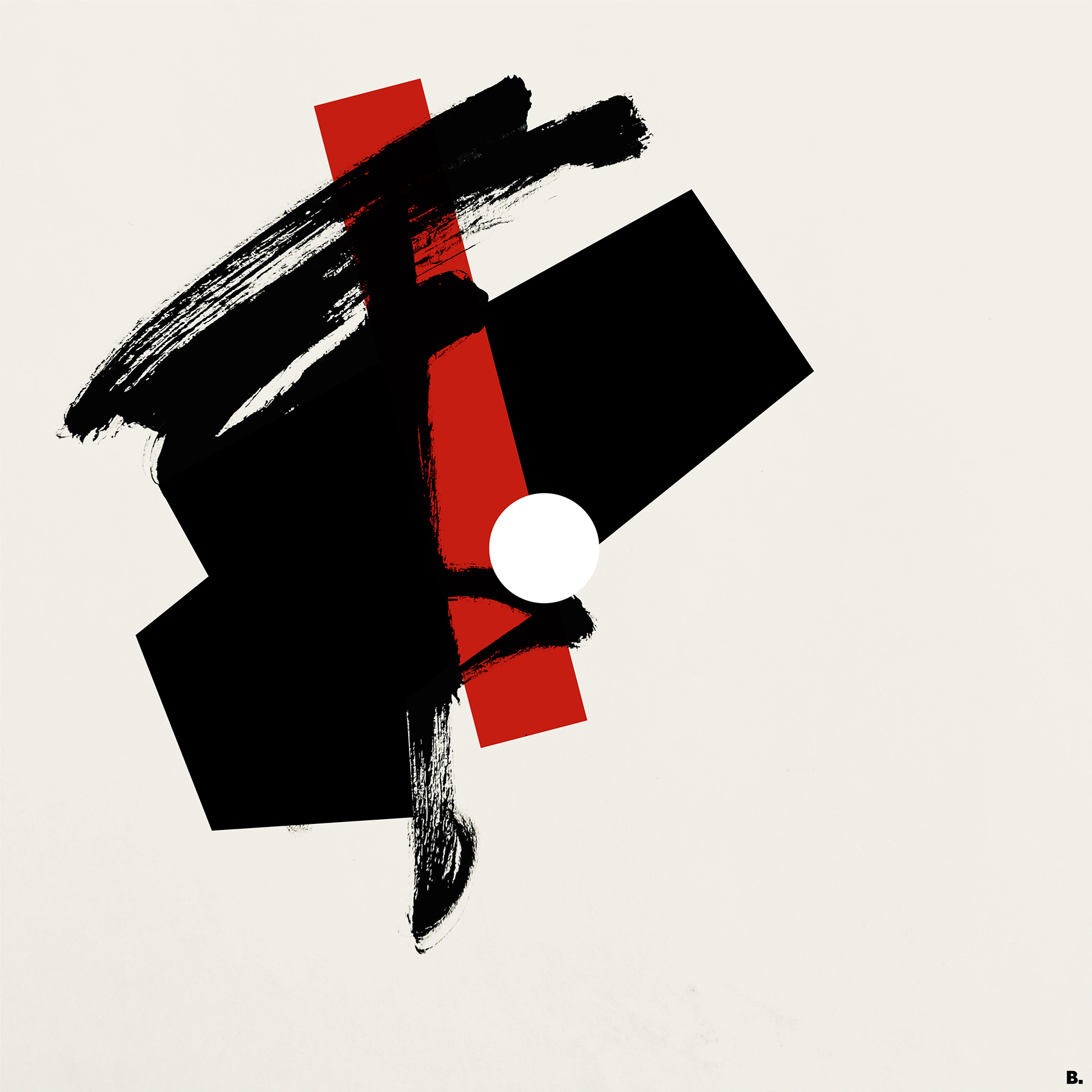 Composition calligraphique par Bruno Bartkowiak