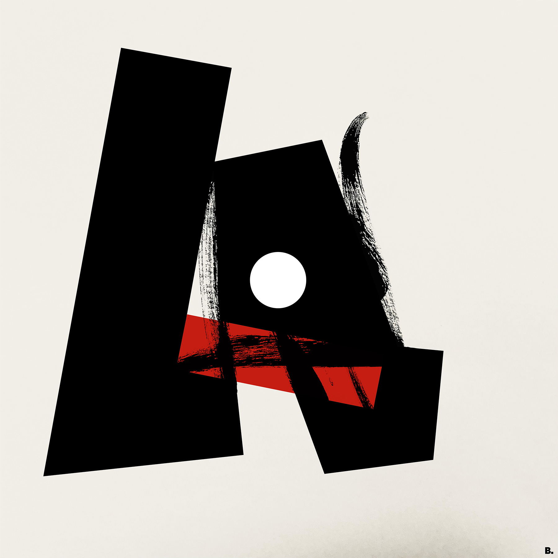 Composition calligraphique par Bruno Bartkowiak