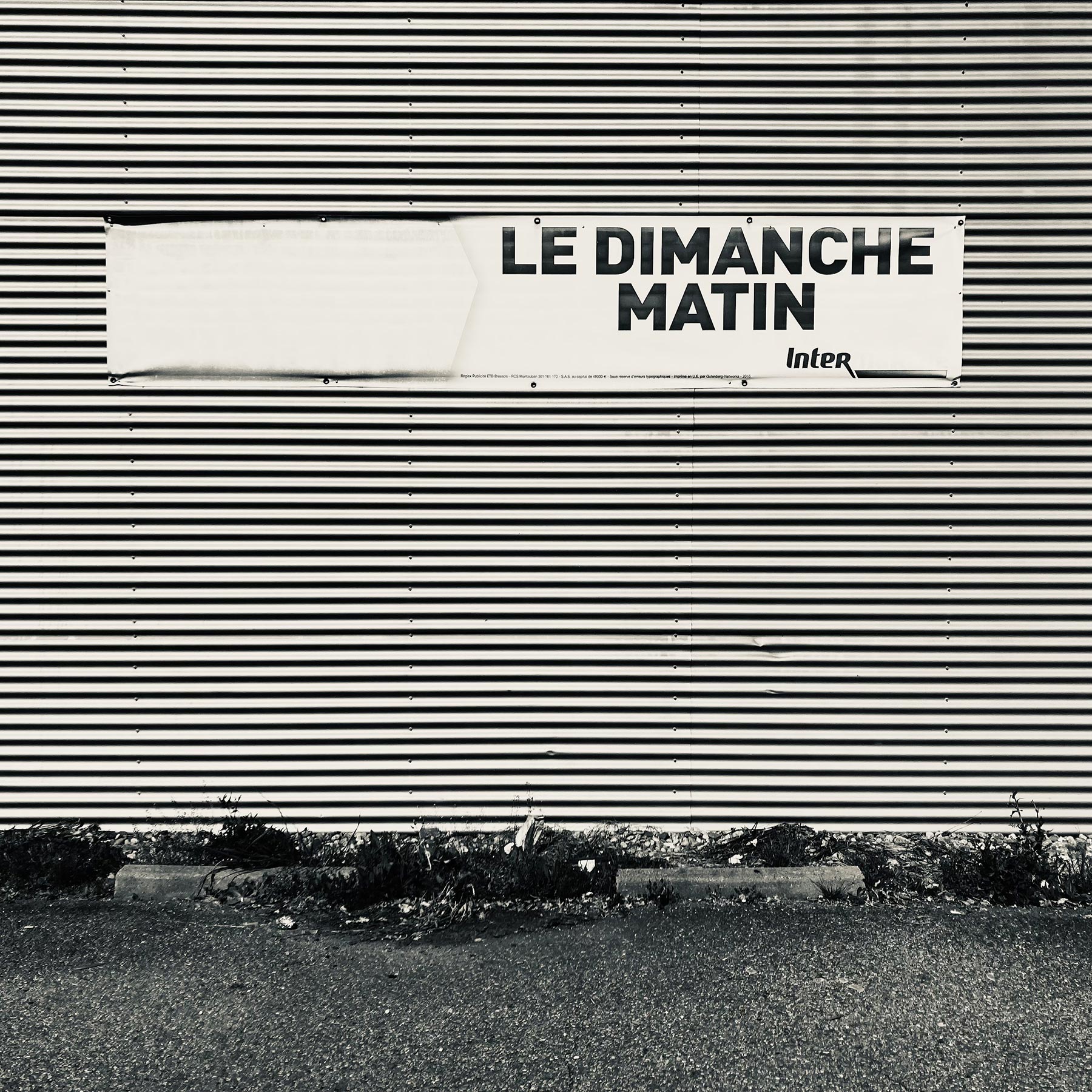 Le dimanche matin. Photographie noir et blanc de Bruno Bartkowiak