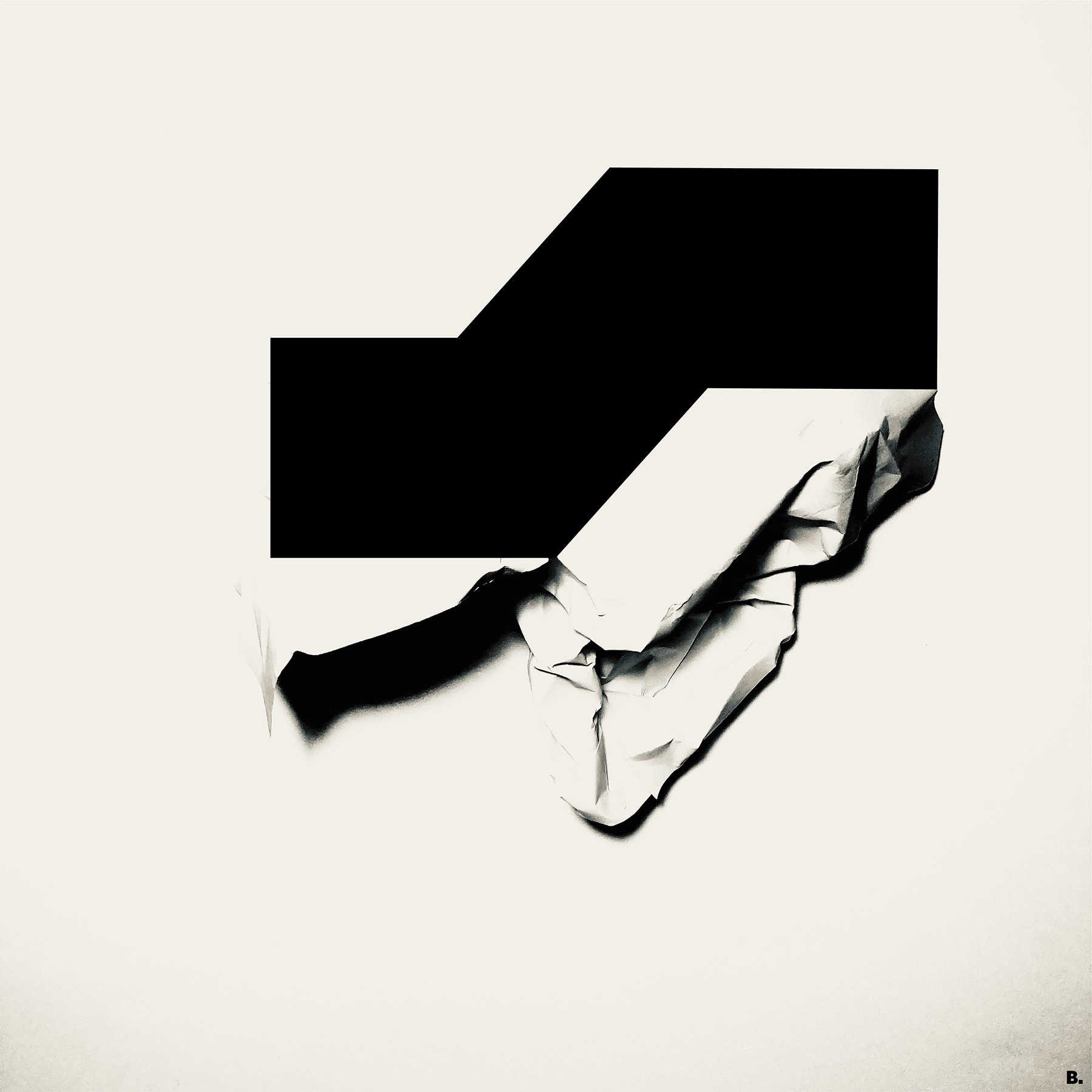 Composition graphique en noir sur photographie, par Bruno Bartkowiak