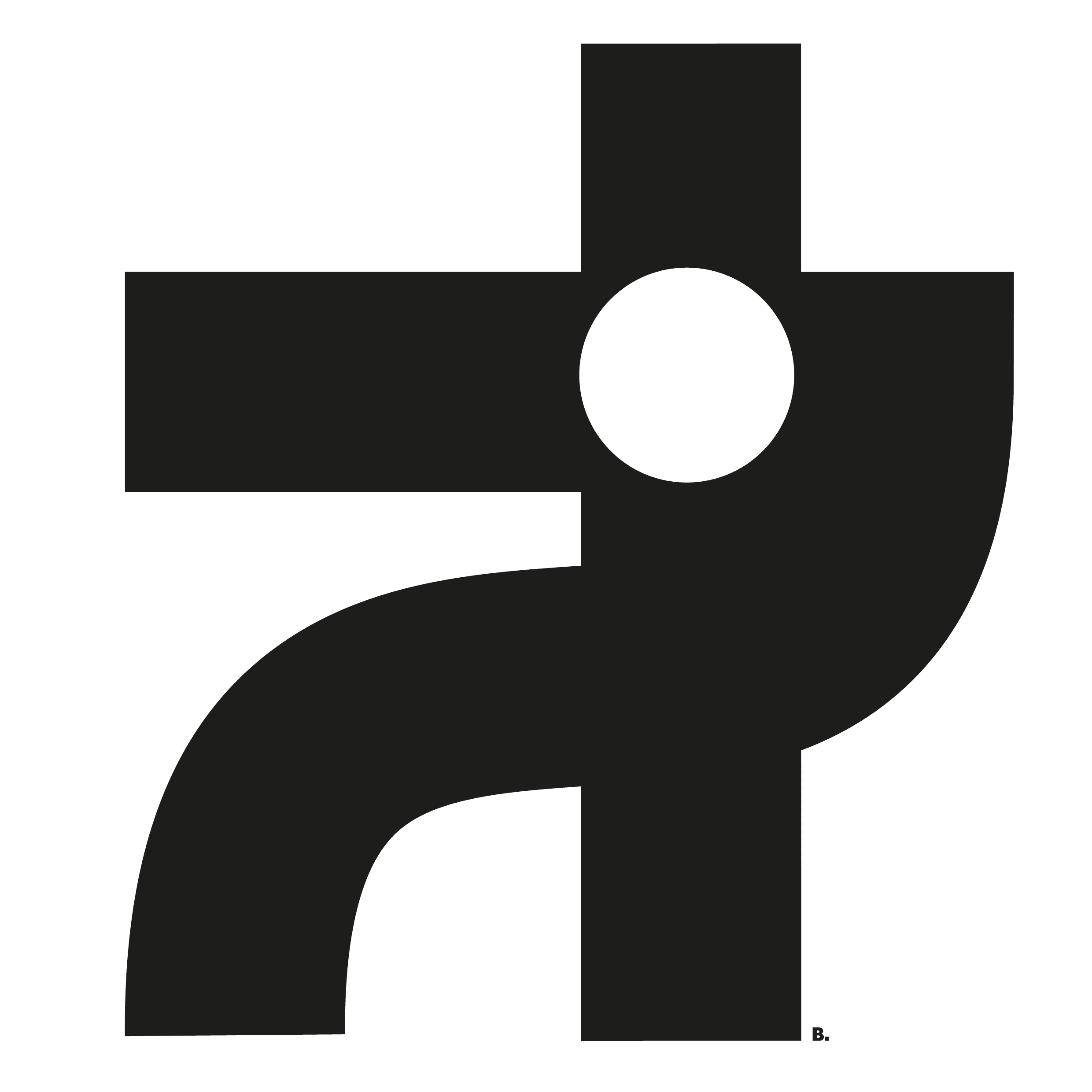 Composition graphique en noir sur blanc, par Bruno Bartkowiak.