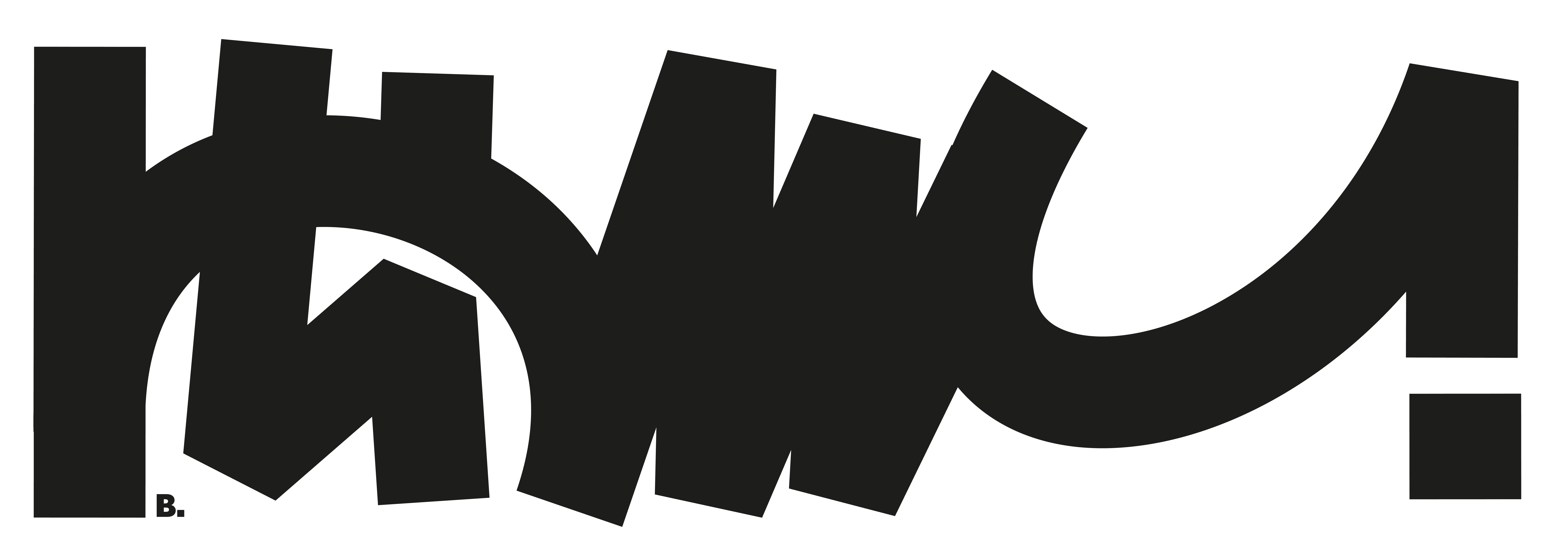 Composition graphique en noir sur blanc, par Bruno Bartkowiak.
