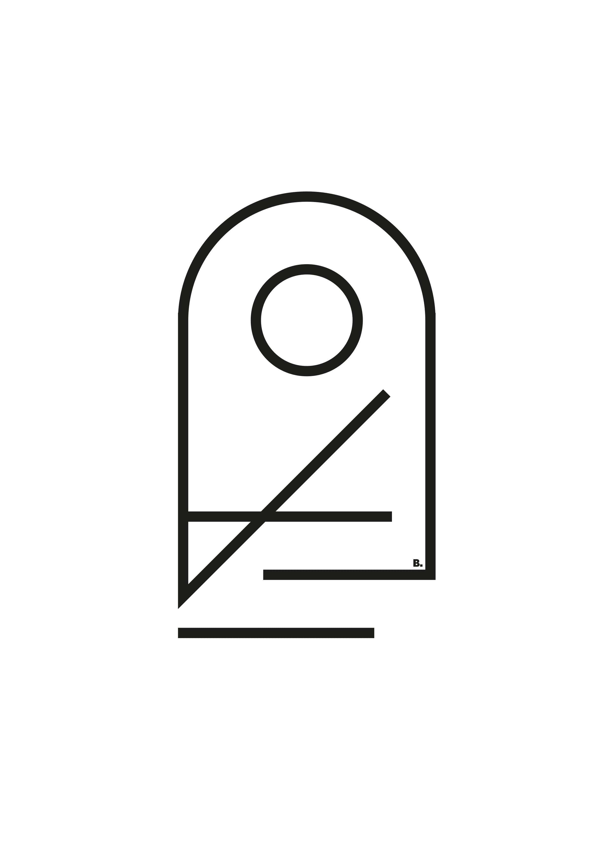 Composition graphique en noir sur blanc, par Bruno Bartkowiak.