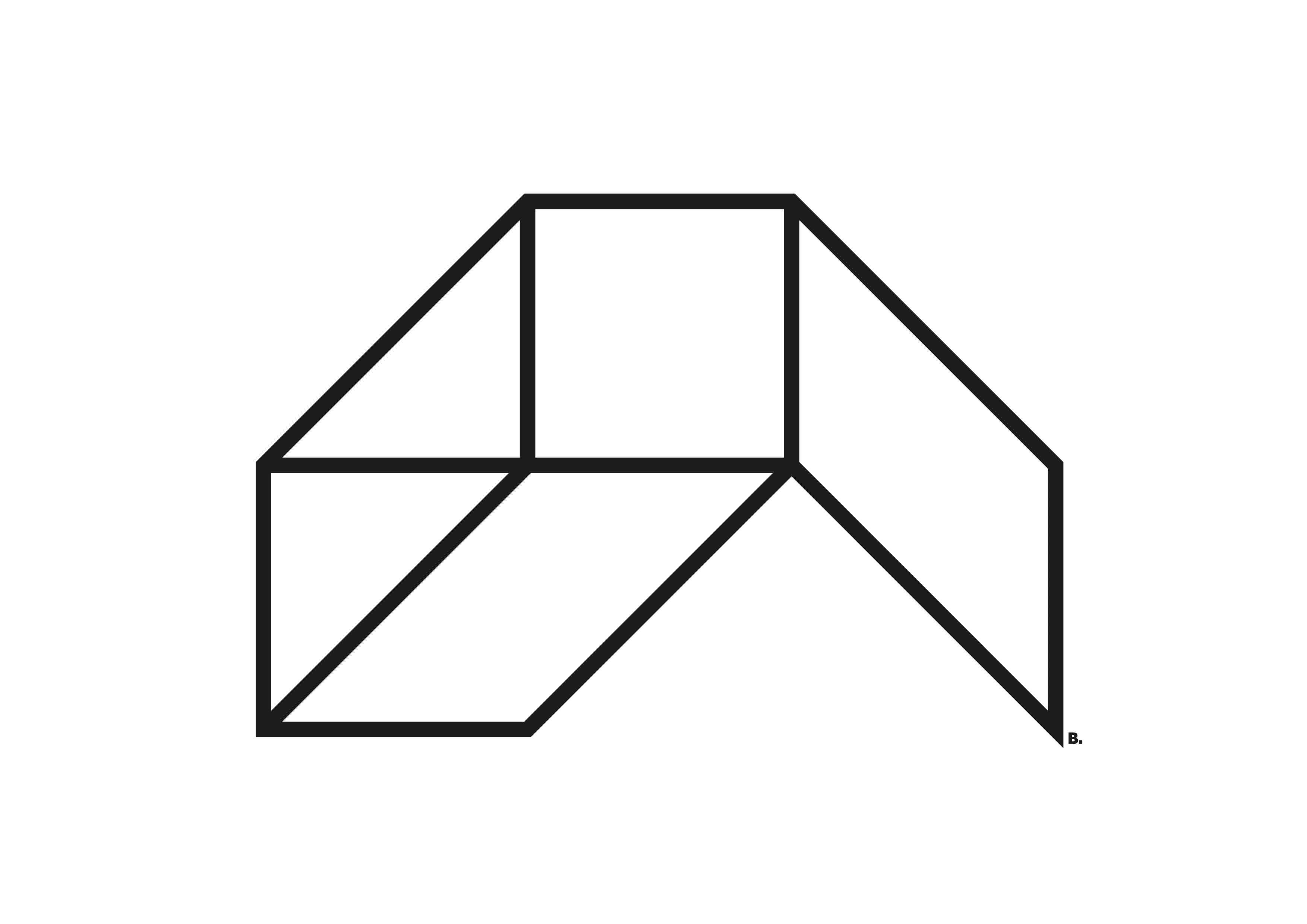 Composition graphique en noir sur blanc, par Bruno Bartkowiak.