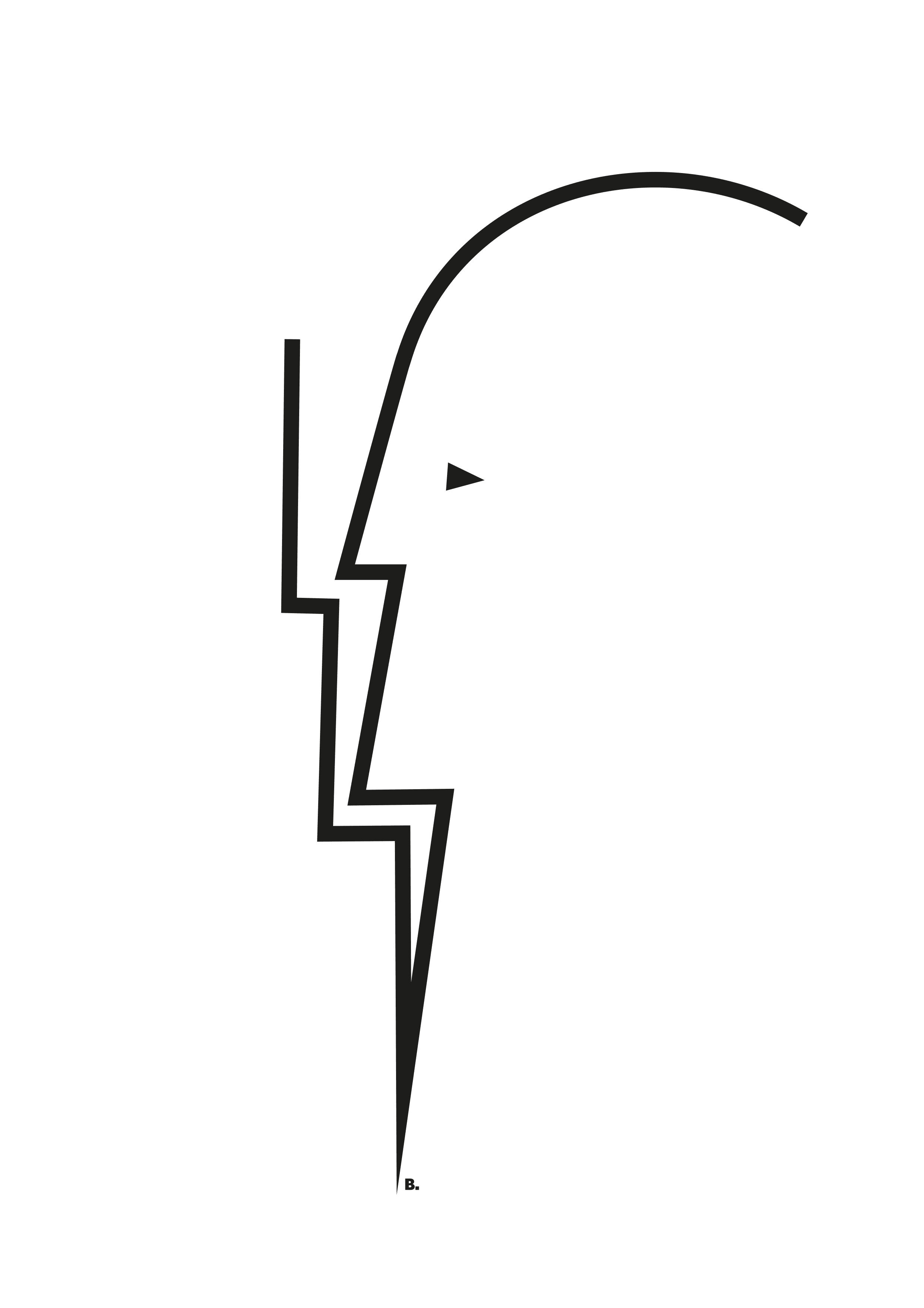 Composition graphique en noir sur blanc, par Bruno Bartkowiak.