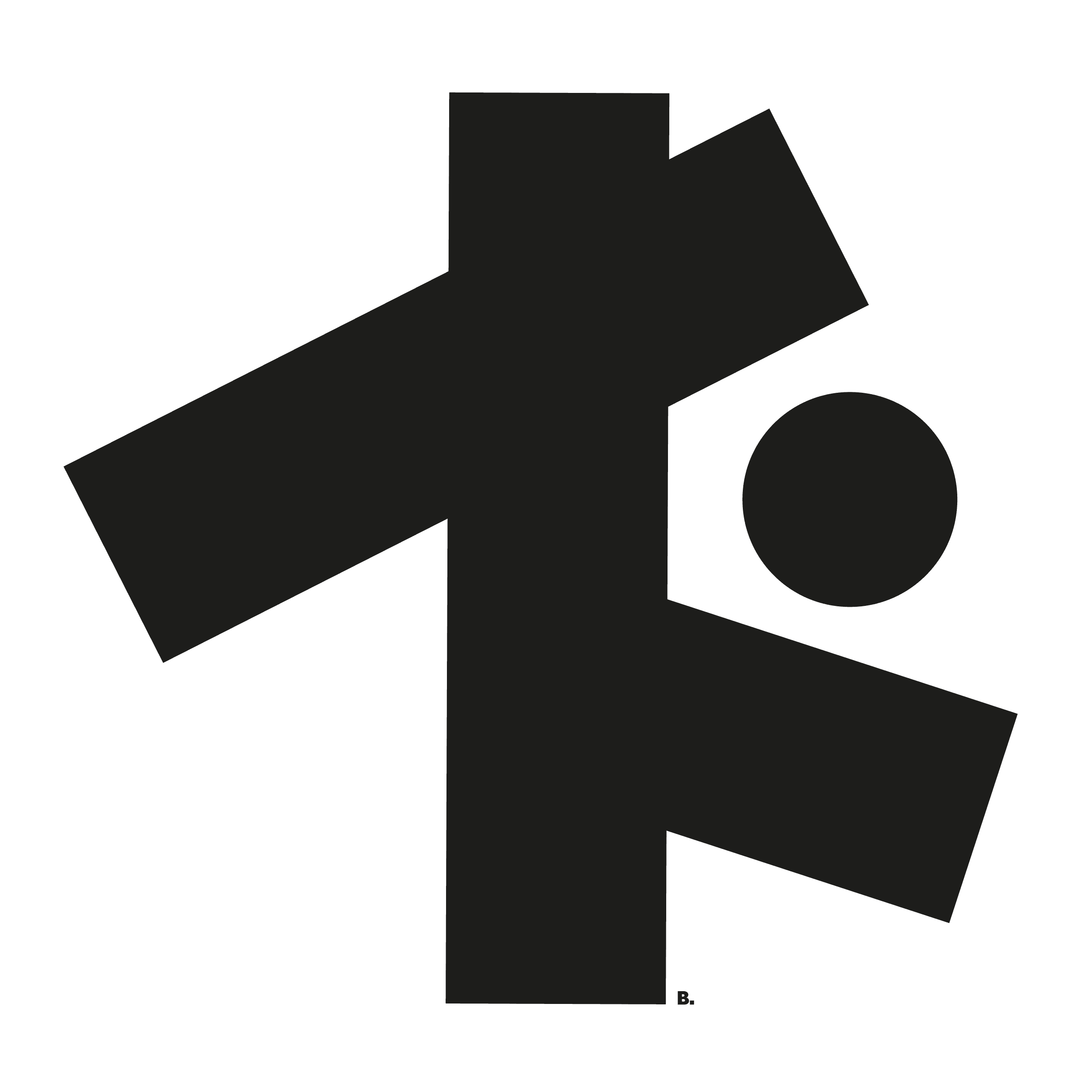 Composition graphique en noir sur blanc, par Bruno Bartkowiak.