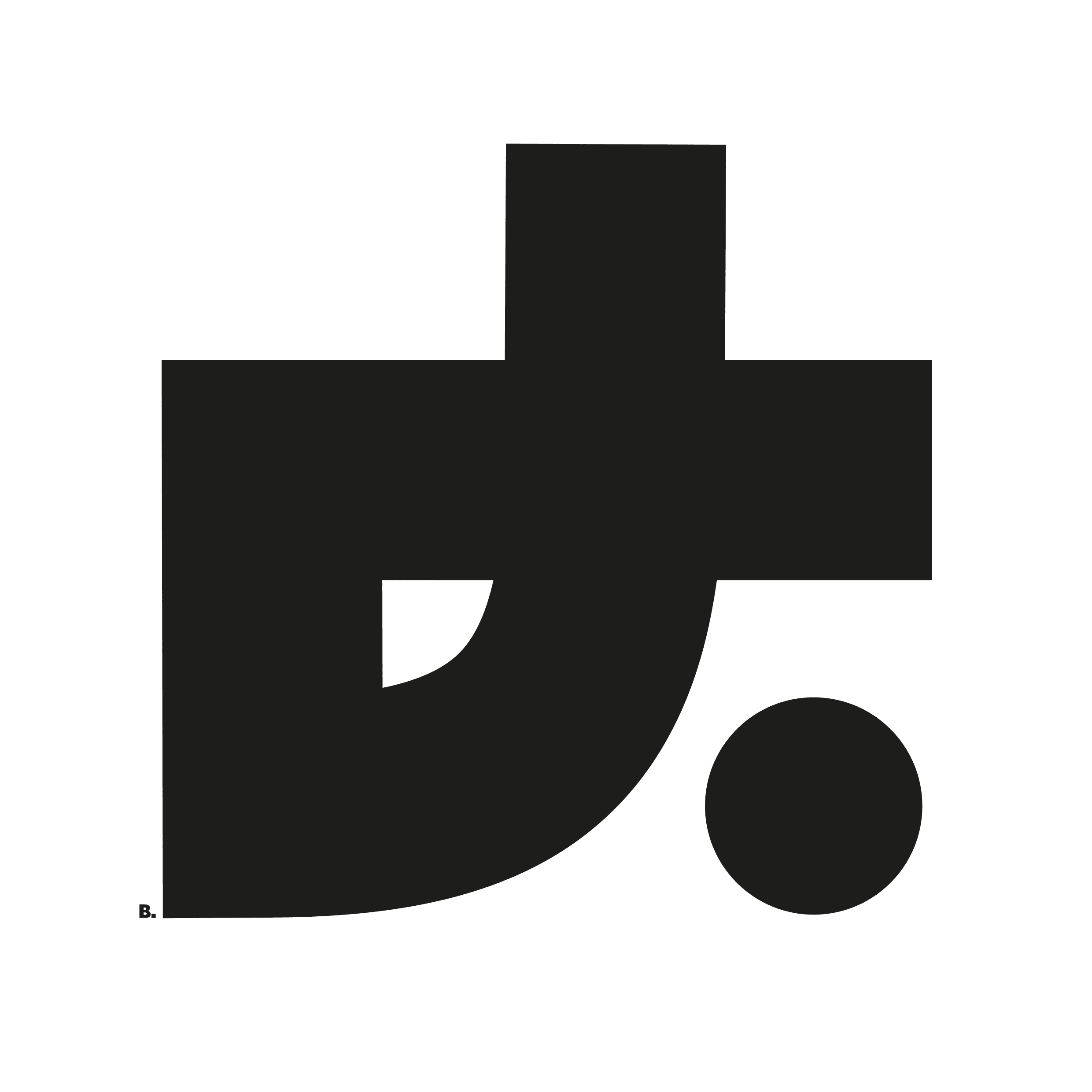 Composition graphique en noir sur blanc, par Bruno Bartkowiak.