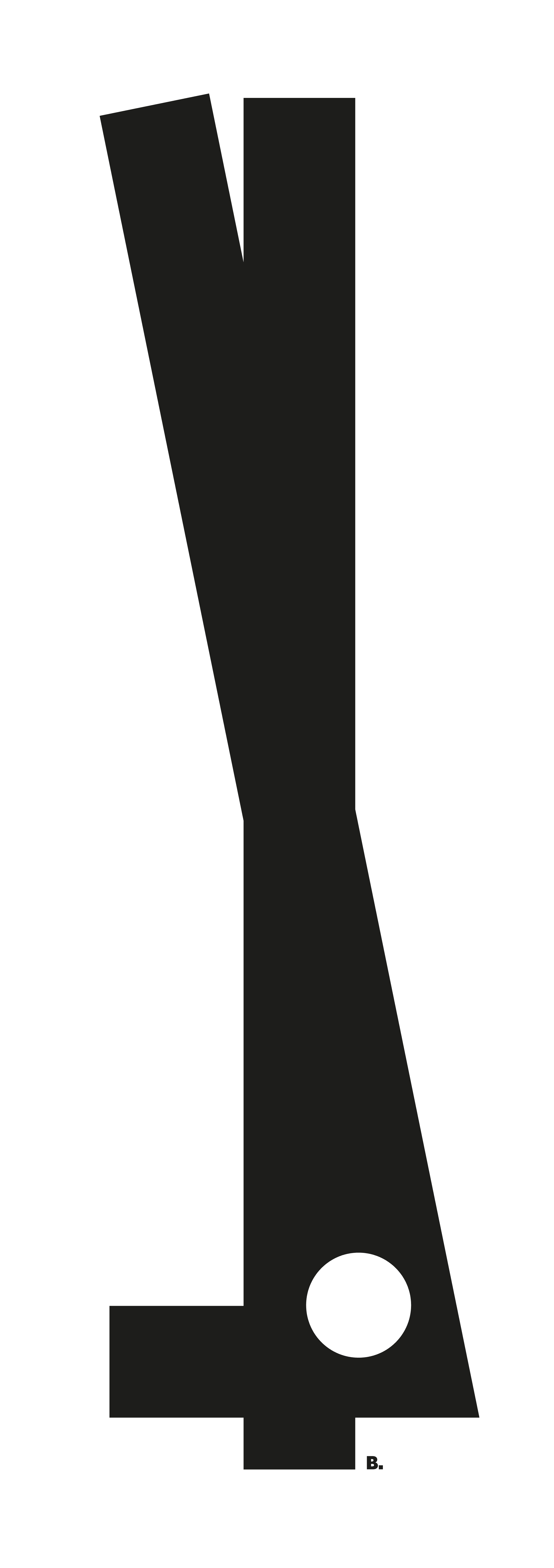 Composition graphique en noir sur blanc, par Bruno Bartkowiak.