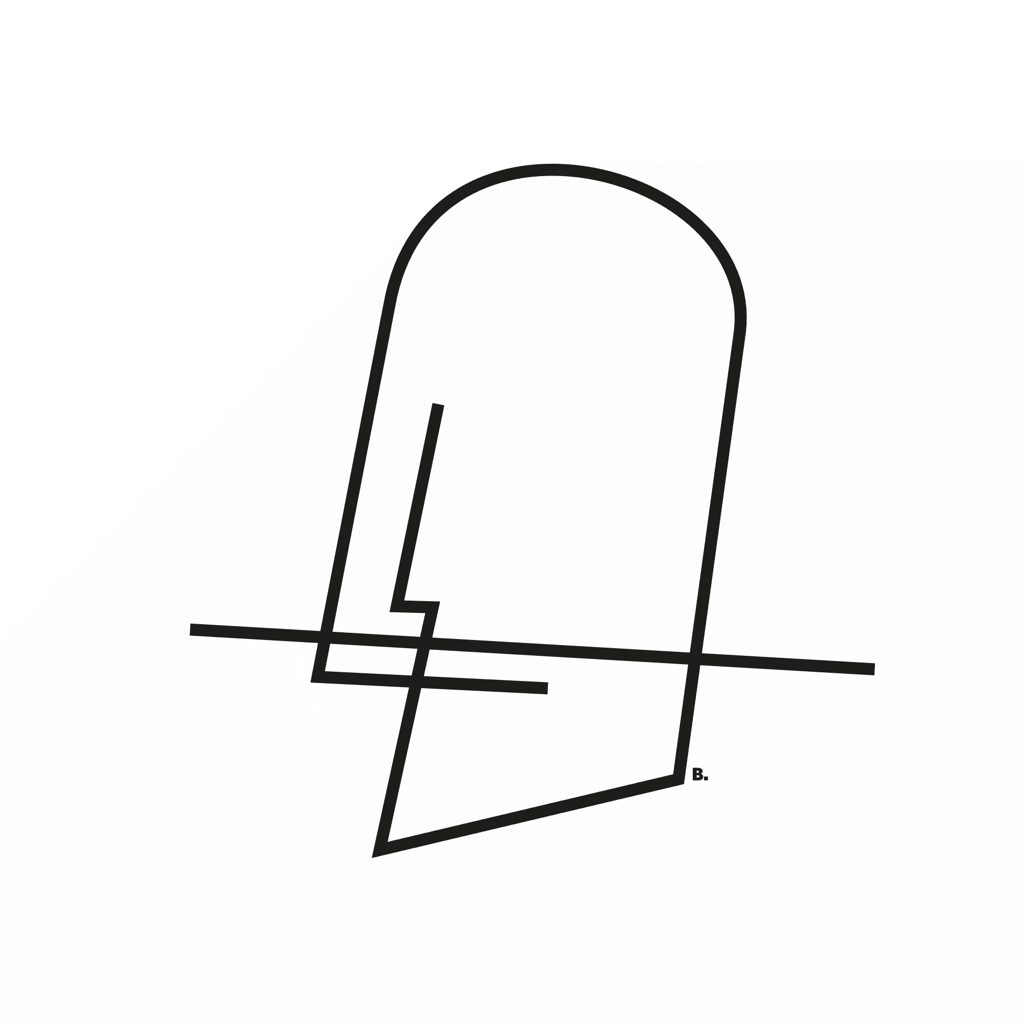 Composition graphique en noir sur blanc, par Bruno Bartkowiak.