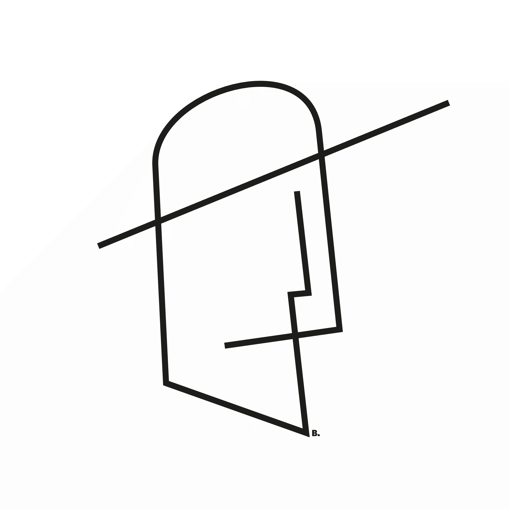 Composition graphique en noir sur blanc, par Bruno Bartkowiak.